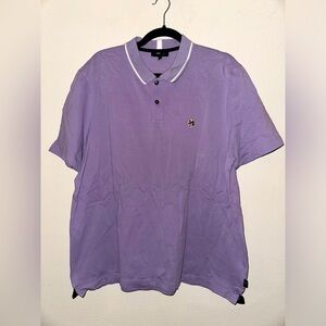 Ted Baker London purple polo shirt 6 preppy business casual office